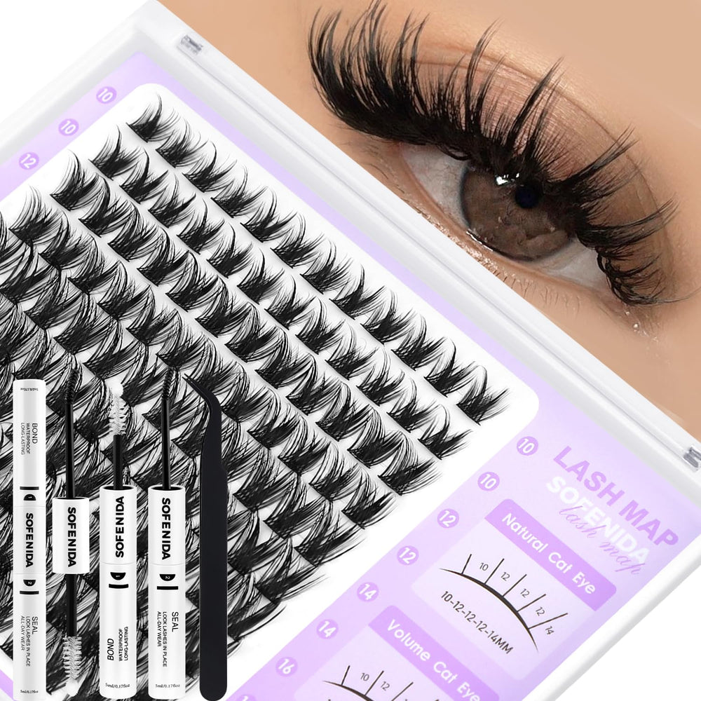 SOFENIDA amas de cils kit effet naturel prêt à l’emploi pour un look raffiné.