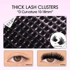 SOFENIDA clusters volume 10-18mm pour effet volumineux naturel