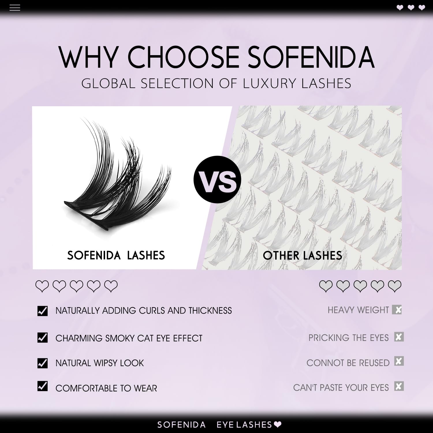 SOFENIDA Flaunt Flora – effet lift et silhouette aérienne des cils