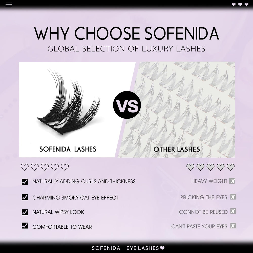 SOFENIDA Flaunt Flora – effet lift et silhouette aérienne des cils