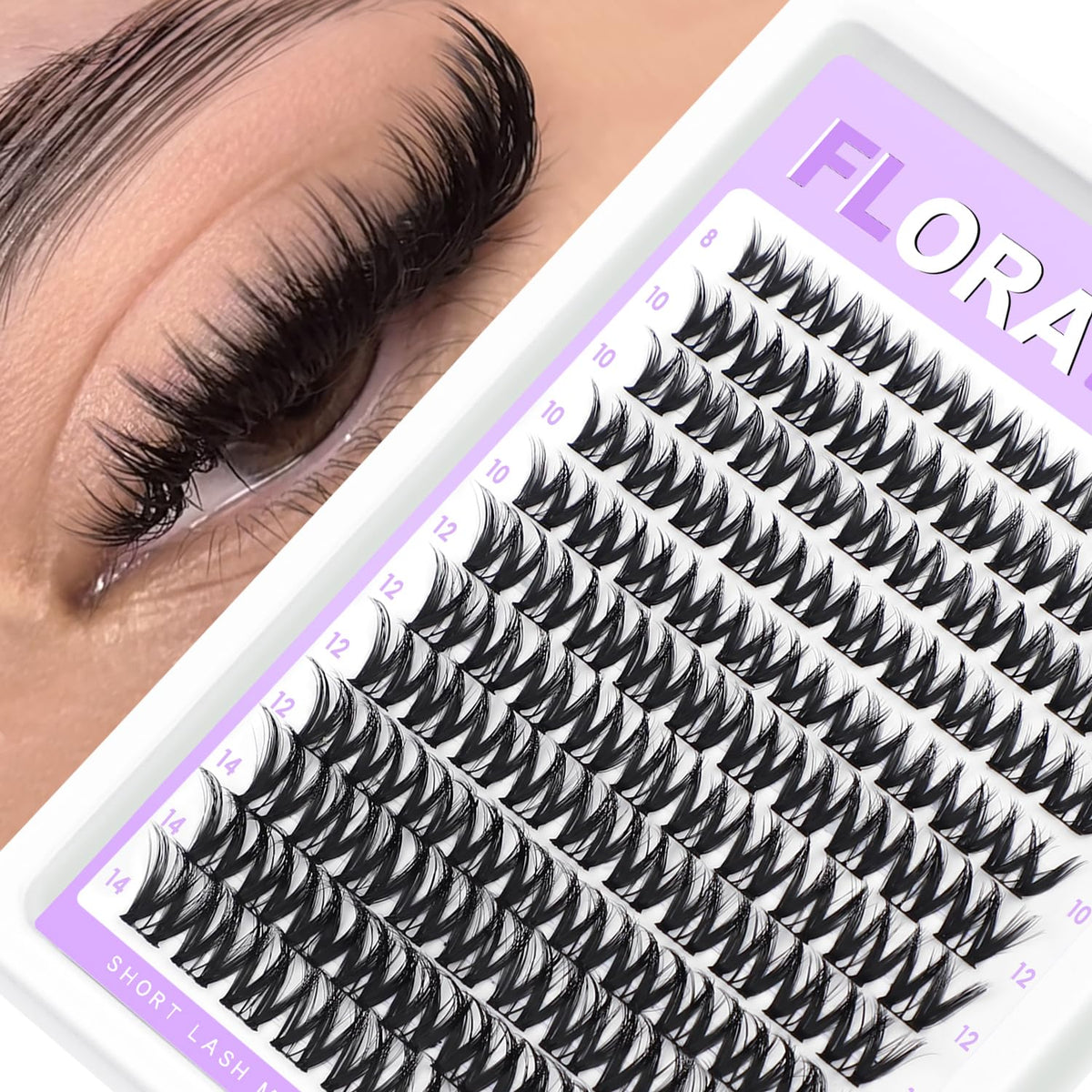 SOFENIDA Flaunt Flora – effet plume légère 8-14 mm pour un regard naturel