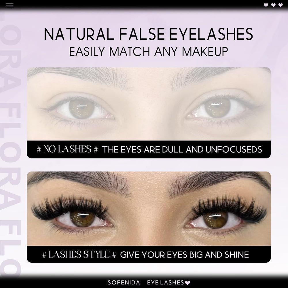 SOFENIDA Flaunt Flora – longueurs 8-14 mm pour variation naturelle