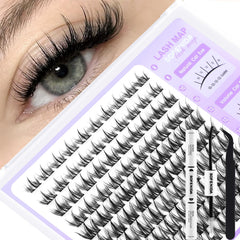 SOFENIDA kit extension cils cluster manga 8-16mm pour un look spectaculaire