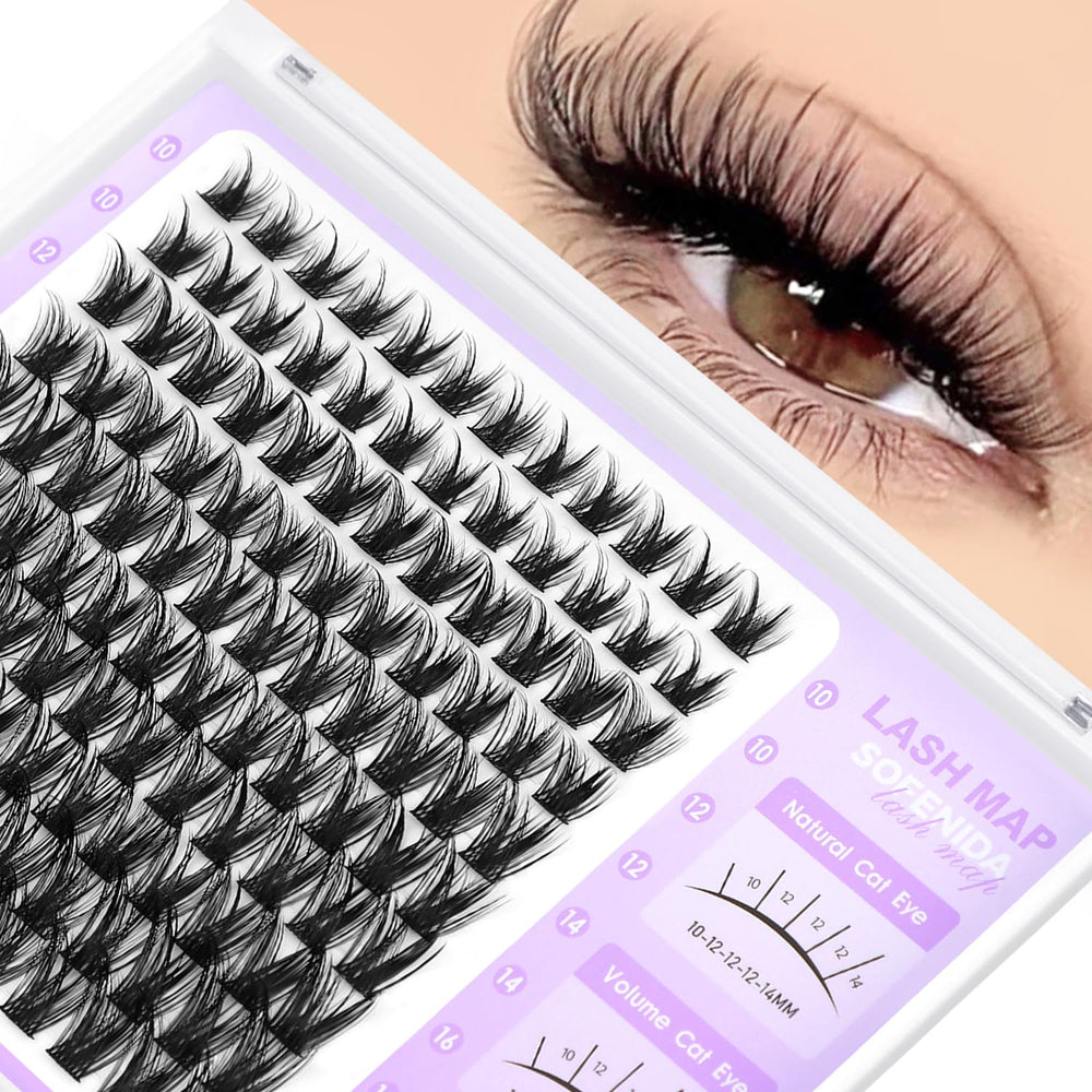 SOFENIDA Lash Clusters ensemble effet plume, pour un regard plus généreux et naturel.