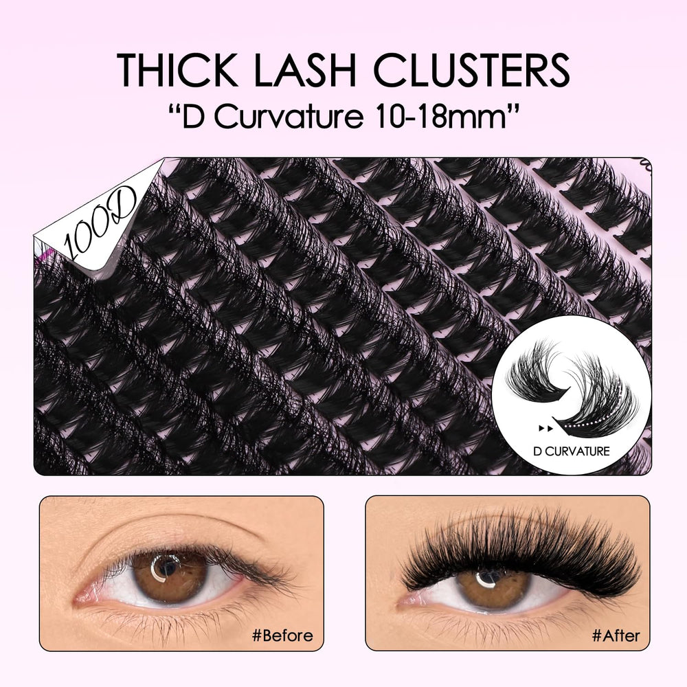 SOFENIDA kit, courbure D, cils qui imitent une ligne naturelle.