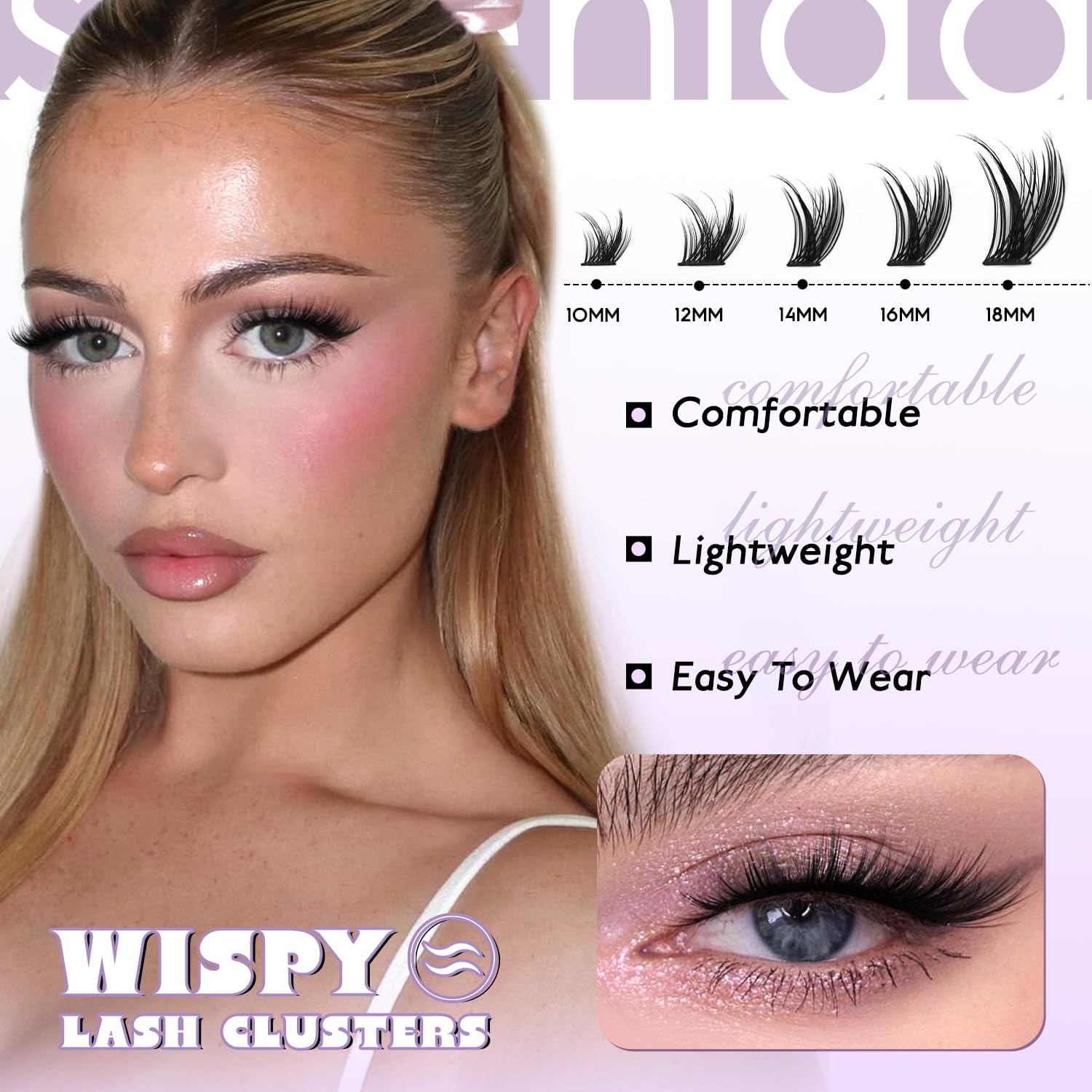 Pinces professionnelles SOFENIDA pour placer facilement des amas de cils.