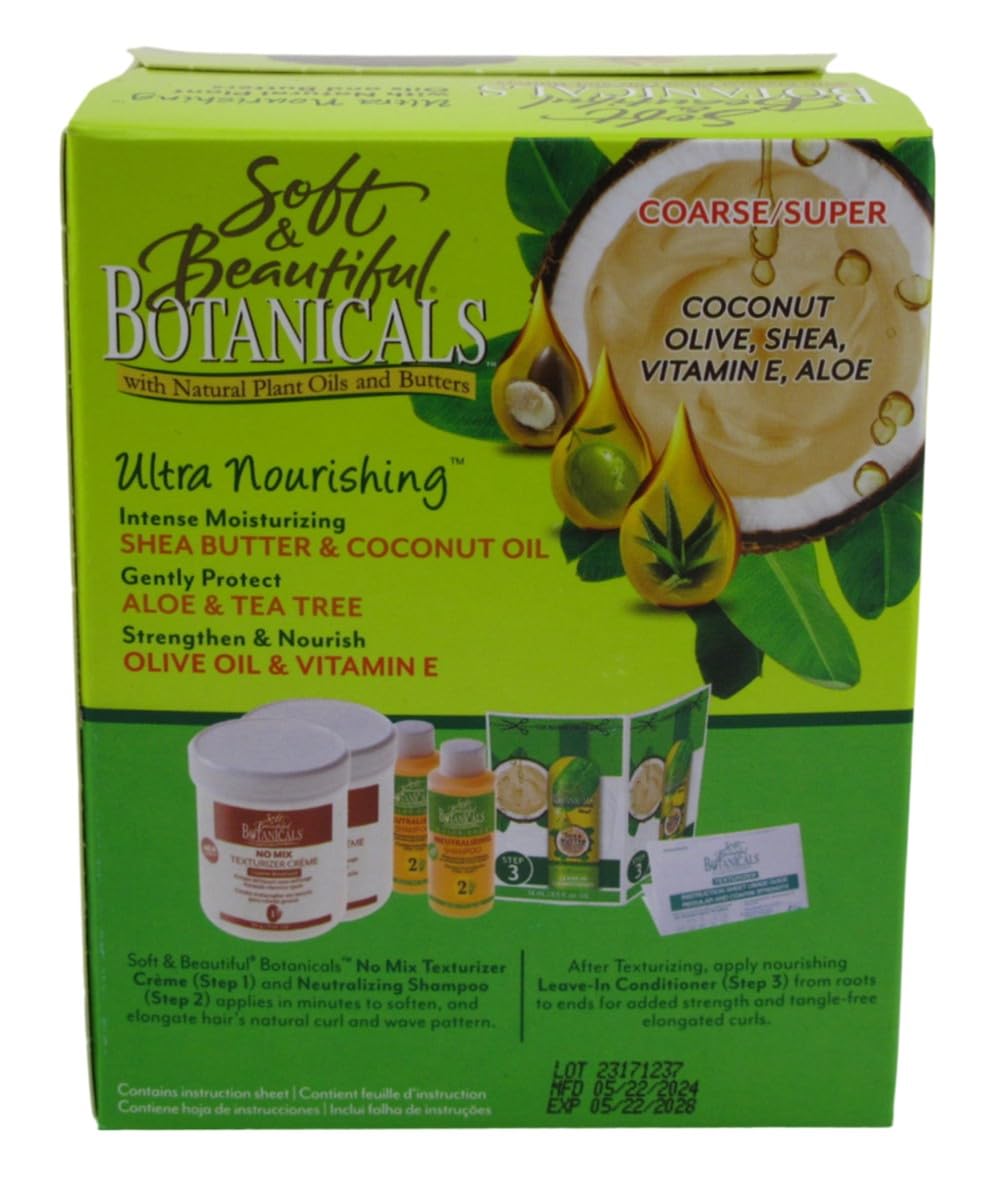 Soft & Beautiful Botanicals Texturizer Kit Coarse/Super – étape d’application simple