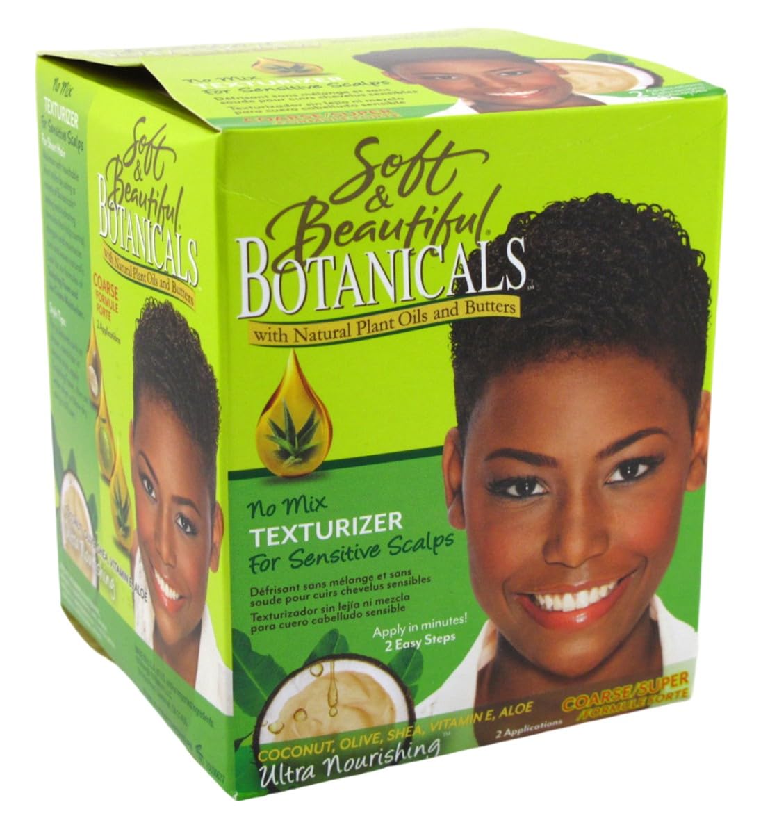 Soft & Beautiful Botanicals Texturizer Kit Coarse/Super – emballage prêt à l’emploi
