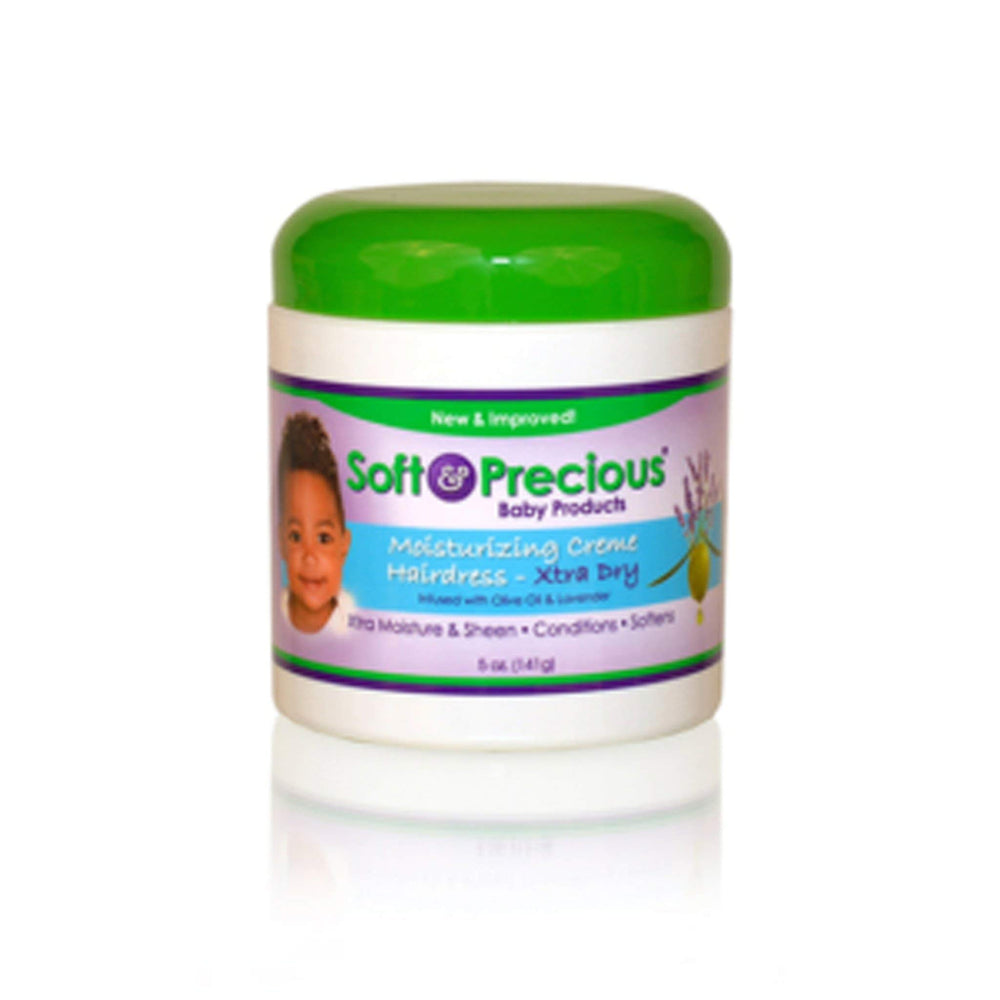 Crème capillaire Soft & Precious Xtra Dry dans sa bouteille, hydratation douce pour bébé.