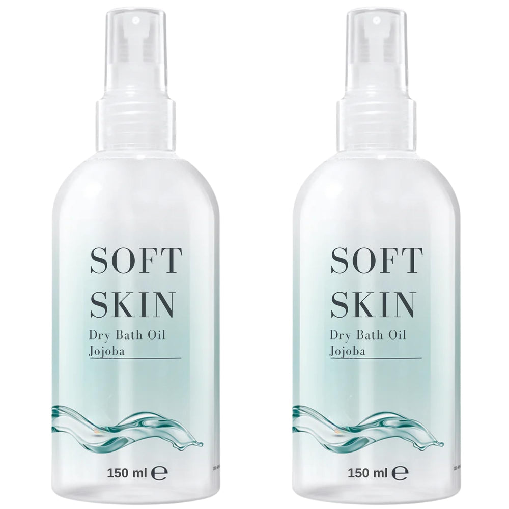 Soft Skin Jojoba Original Dry Oil Spray bottles shown in a pack for hydration on the go.