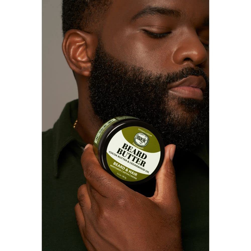 SoftSheen Beurre-Barbe huile cèdre nourrit et apaise les poils
