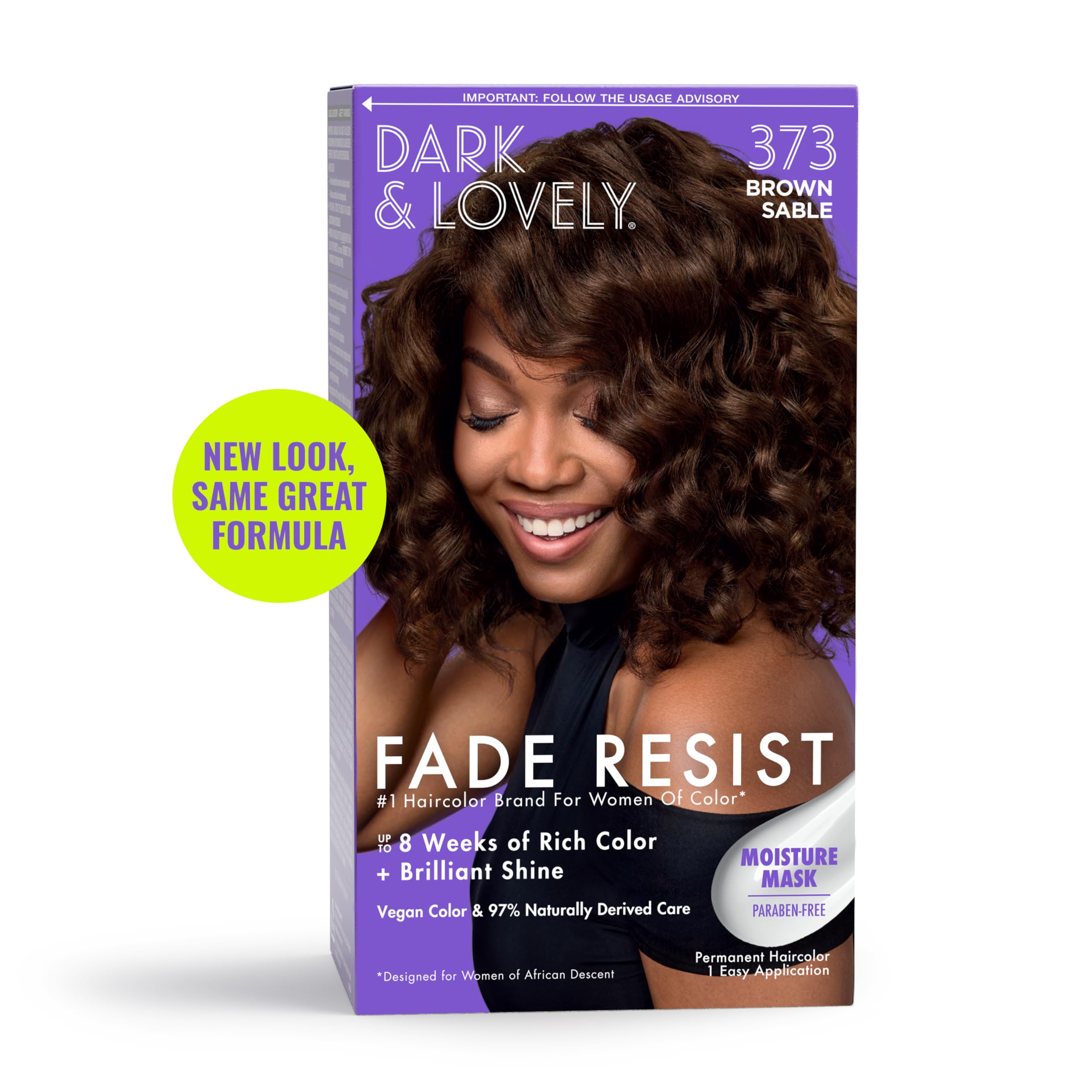 SoftSheen-Carson Dark and Lovely Brown Sable 373 – application facile pour une couvrance uniforme.