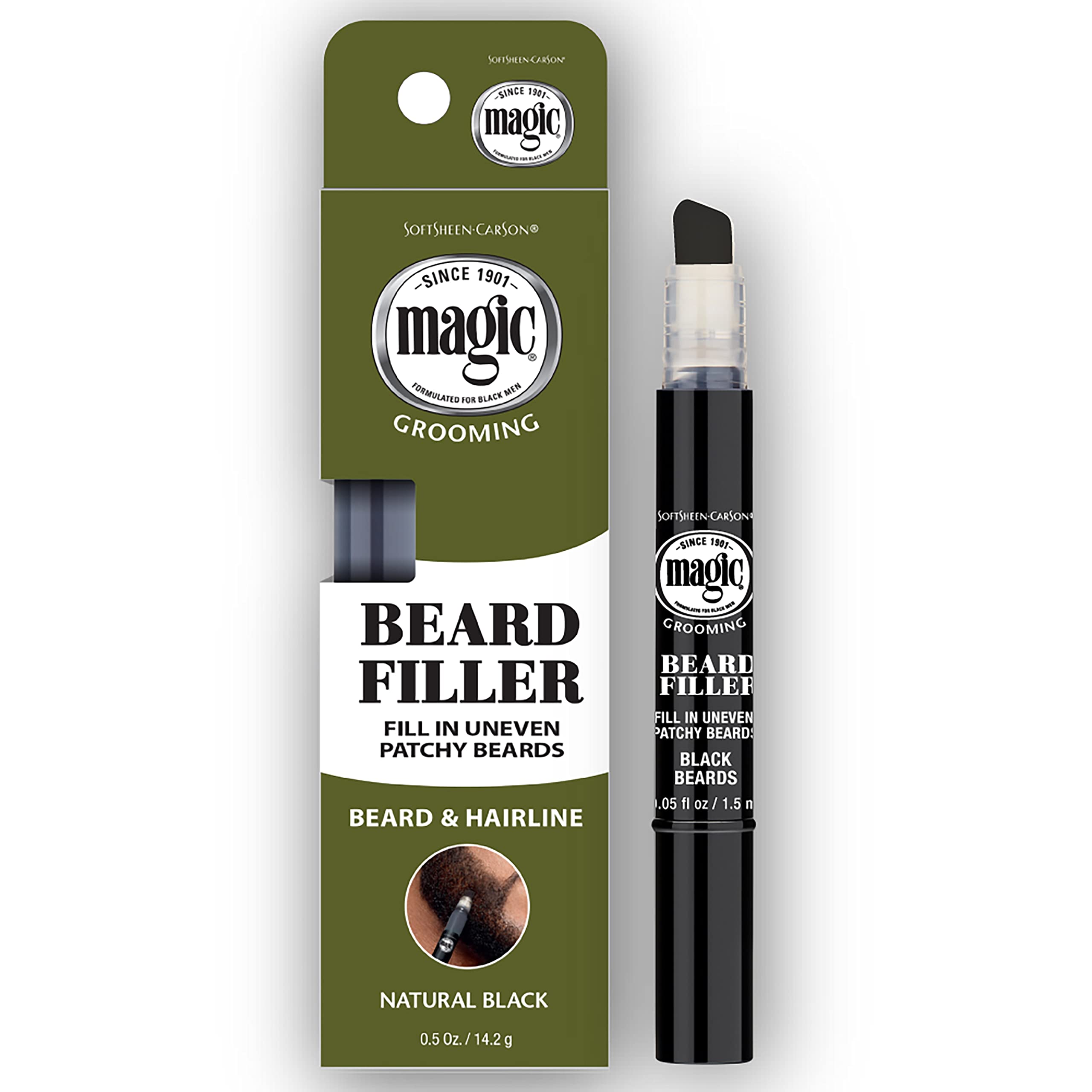 SoftSheen-Magic-Grooming barlon filler crayon noir naturel rendu dense