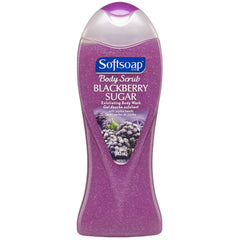 Softsoap Exfoliant Corps Myrtille Bouteille : gommage doux pour peau lumineuse et fraîche