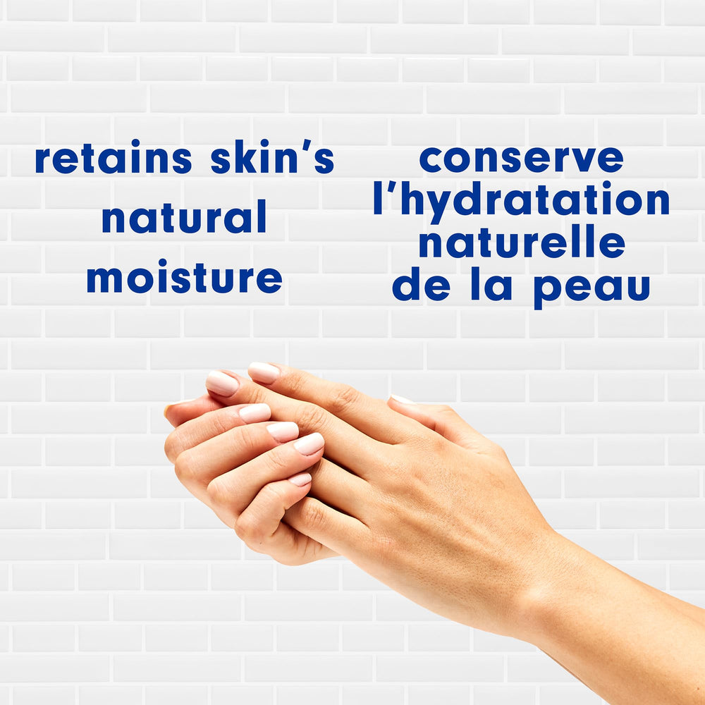 Softsoap foam on hands demonstrates gentle moisture during cleansing.