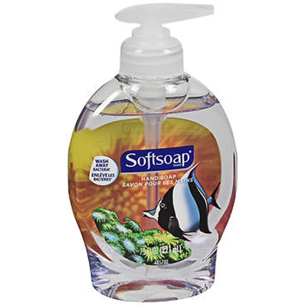 Softsoap liquid hand soap bottle for clean hands and daily hygiene.