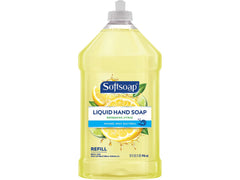 Softsoap Recharge citron avec pompe pratique pour recharge facile.