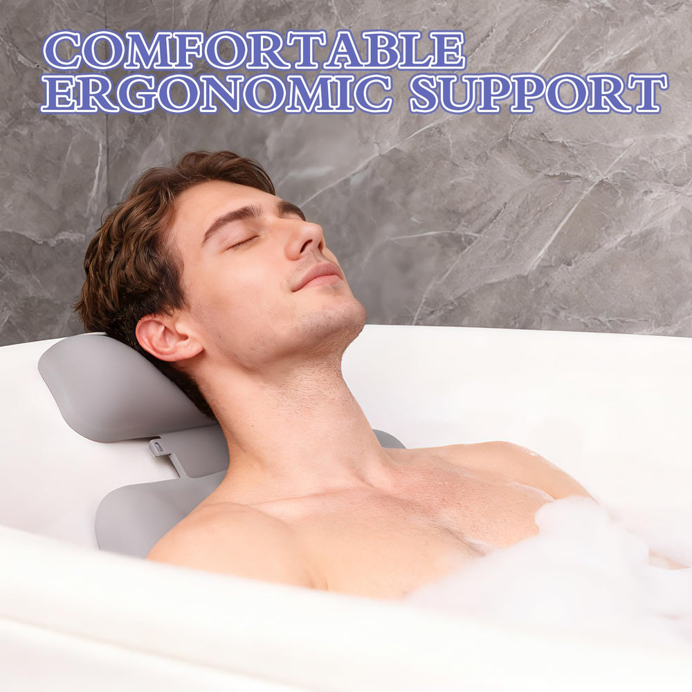 Coussin SOGUELIN gris s’harmonisant avec votre salle de bains.