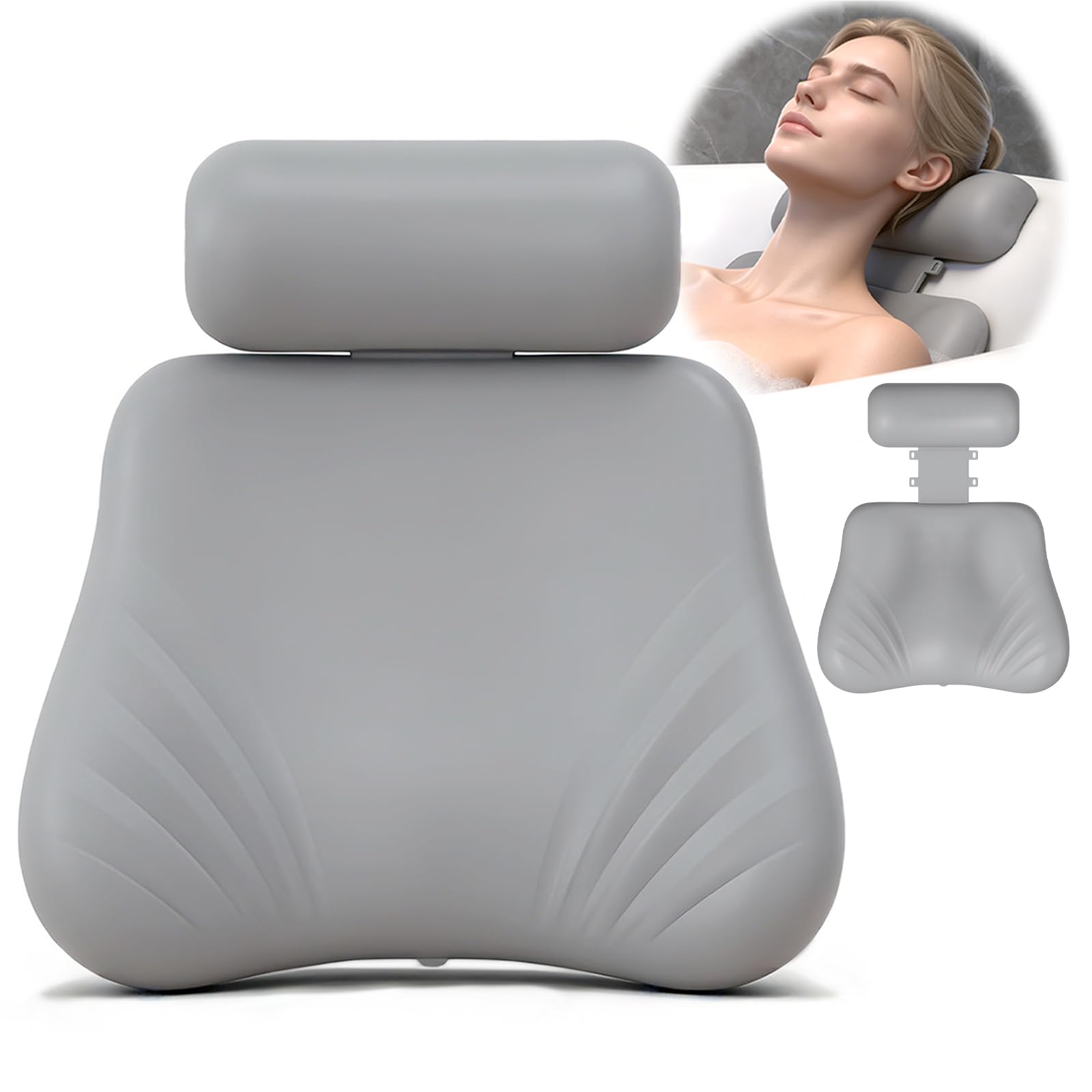 Coussin de bain SOGUELIN en silicone pour douceur et confort pendant le bain.