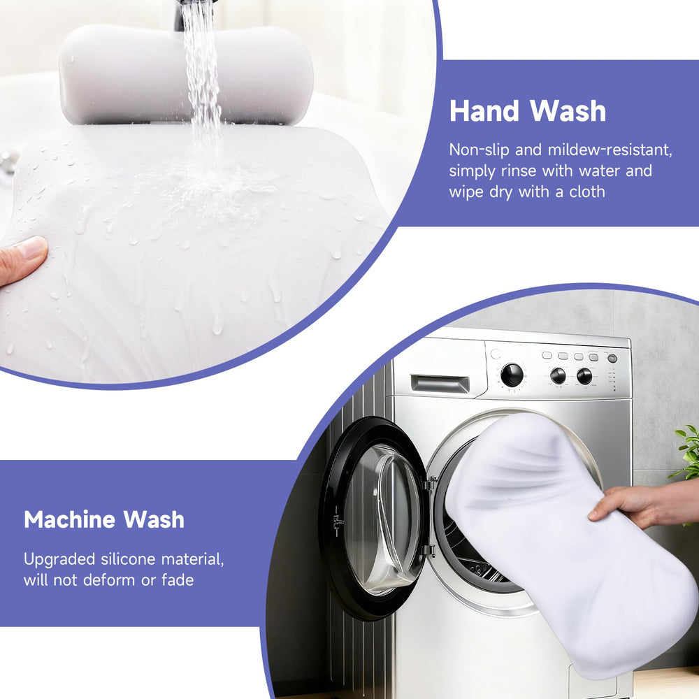 Oreiller de bain SOGUELIN portable, idéal pour voyage et spa.