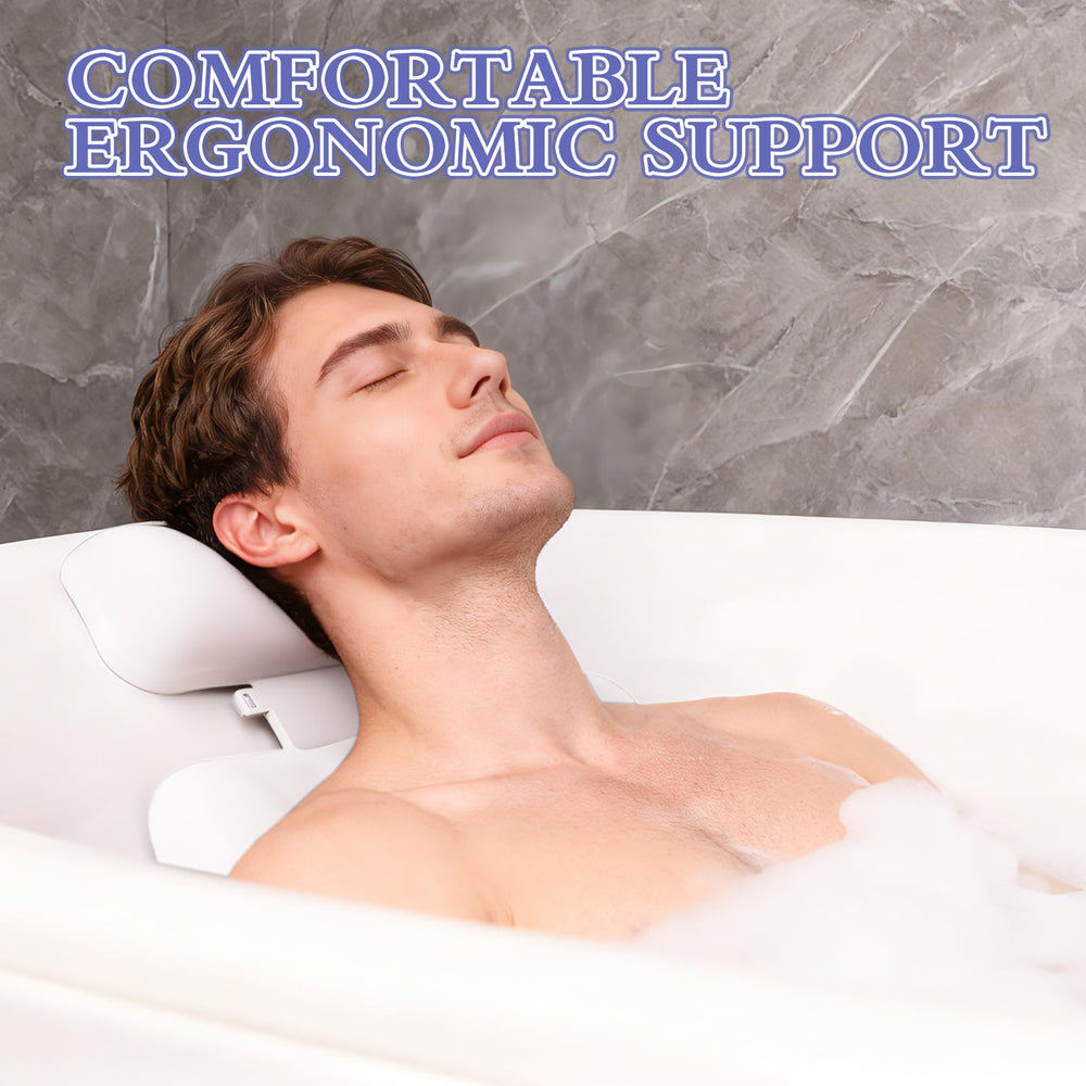 SOGUELIN oreiller bain, soutien ergonomique pour le corps pendant la baignade.