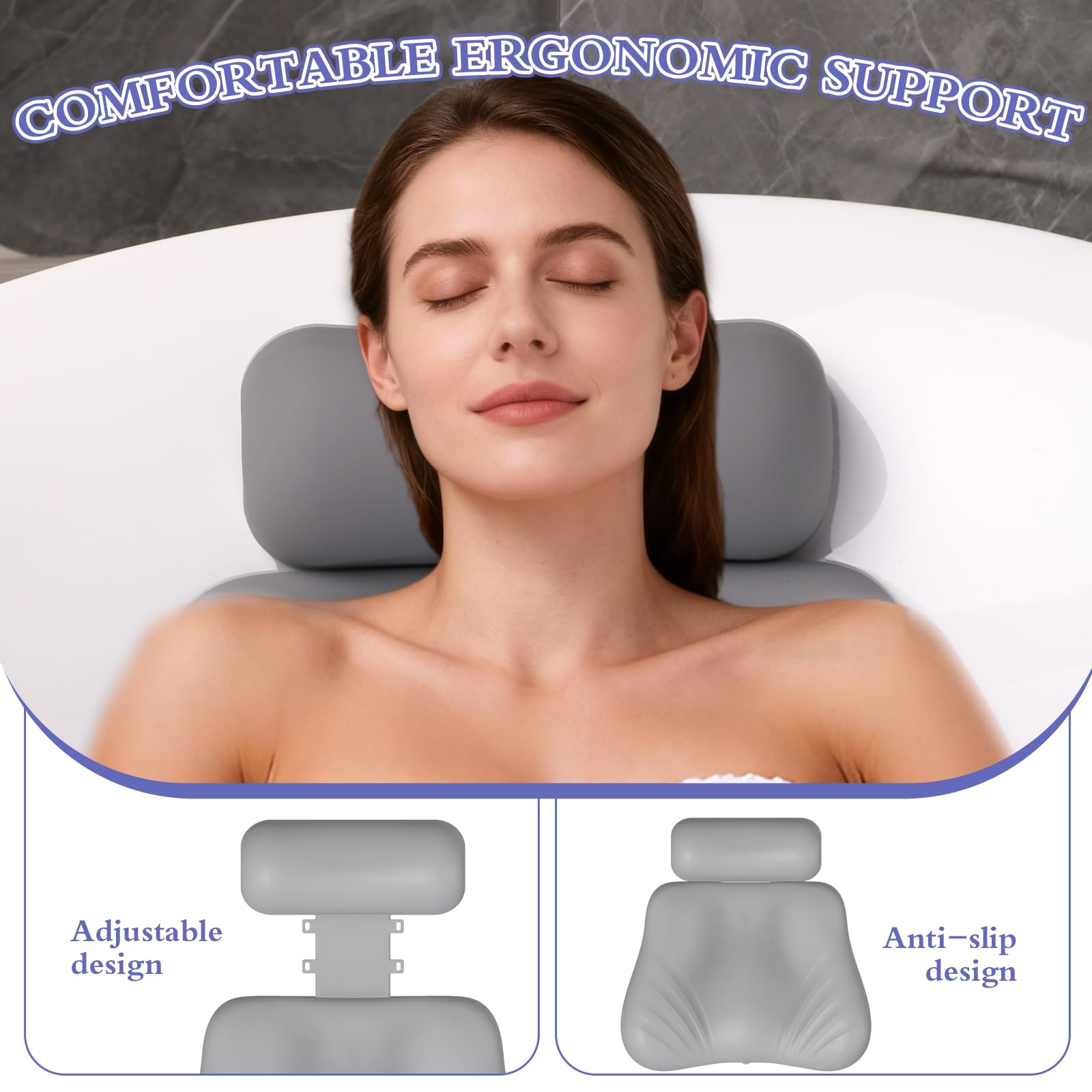 Silencieux et anti-choc avec le coussin SOGUELIN durant le bain.