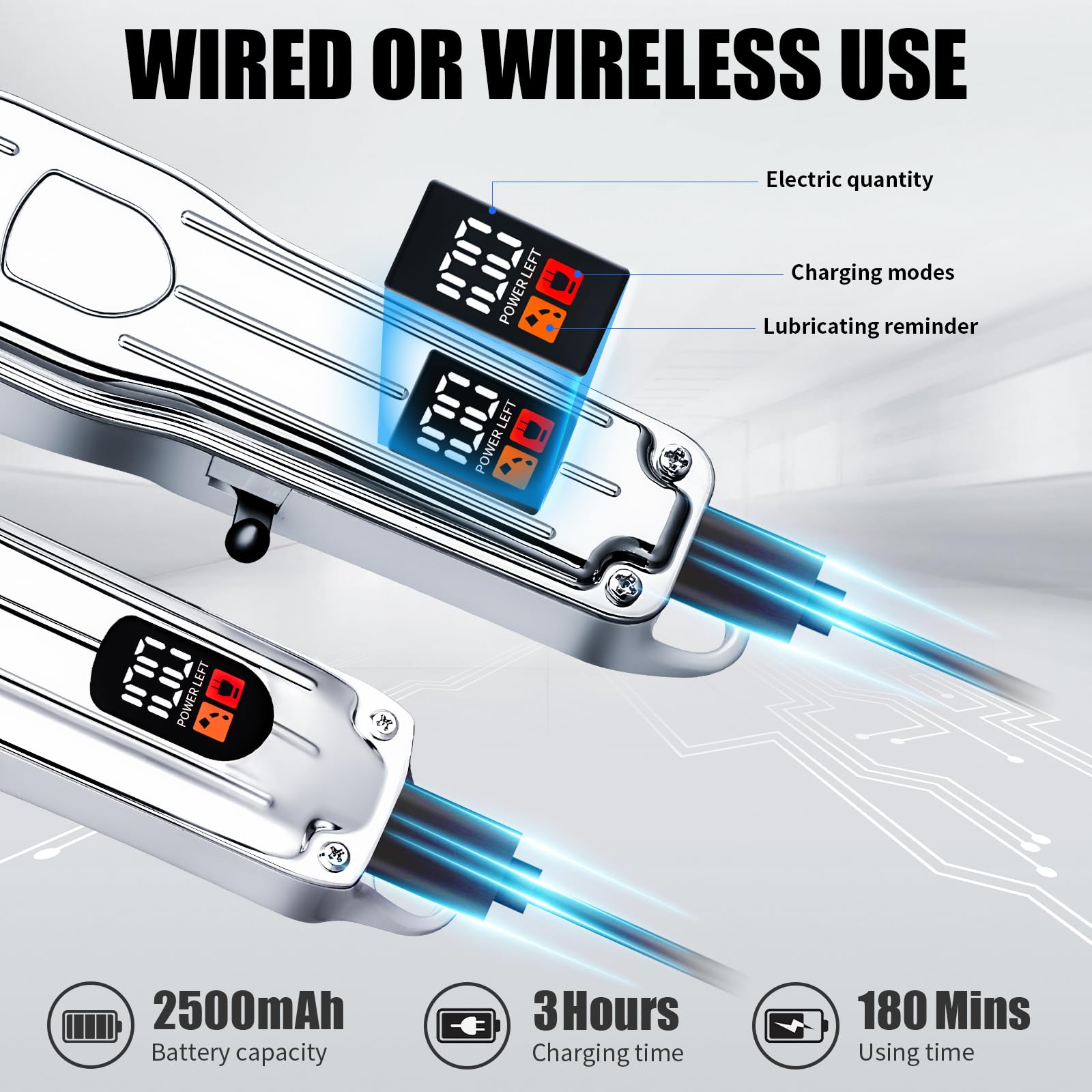 Soieho affichage lumineux batterie 2500mah, indicateur clair et autonomie pratique