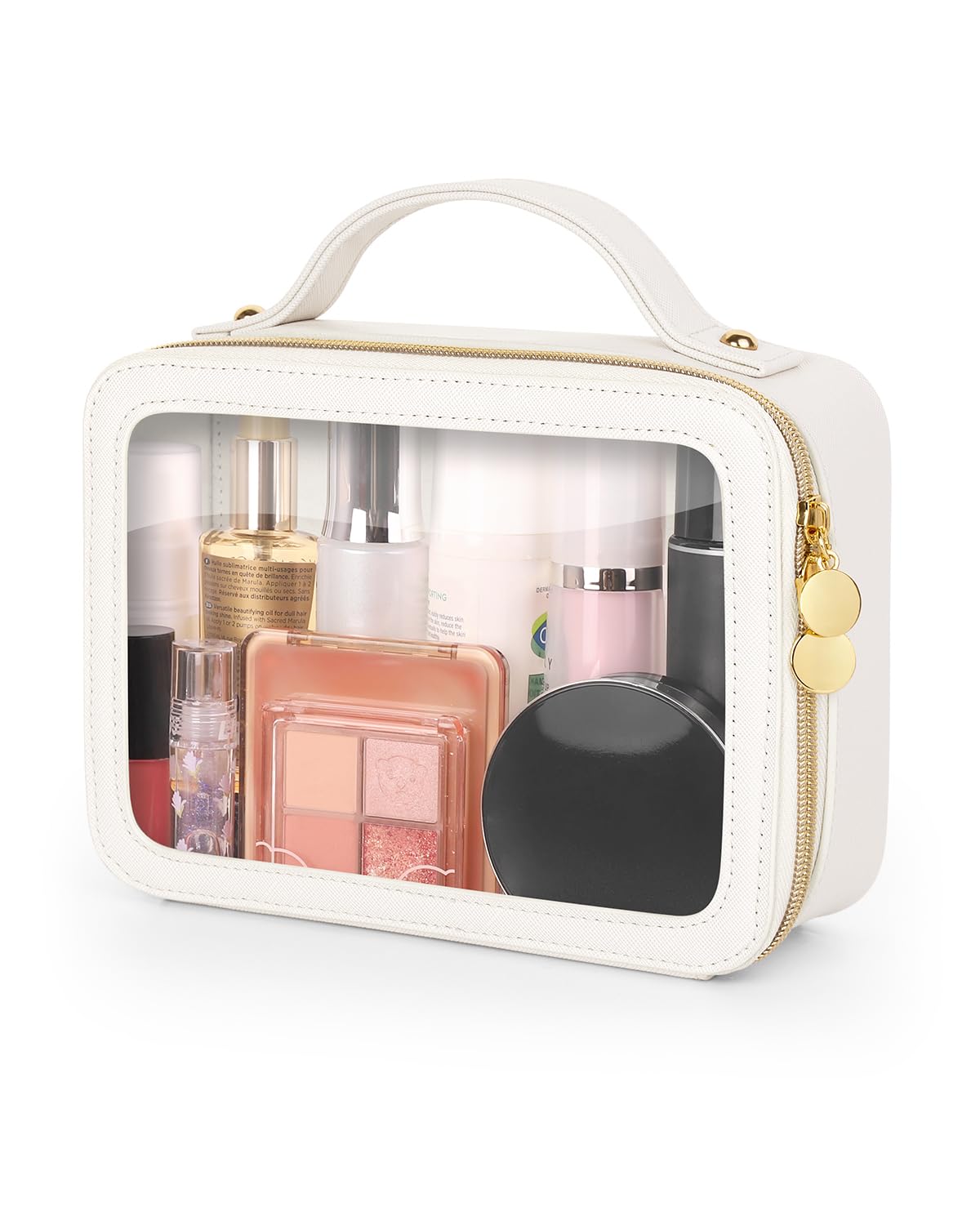 Sac maquillage transparent Soimeat, visibilité rapide en voyage.