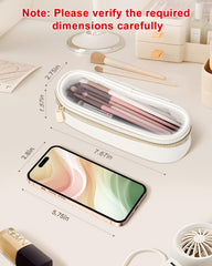 Soimeat sac pinceaux étanche transparent, protège votre maquillage en voyage.