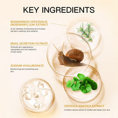 Sokgo Sérum mucine escargot, gouttes en action pour une application précise.