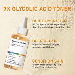 Sokgo tonique glycolique 7% – amélioration visuelle des imperfections et texture.