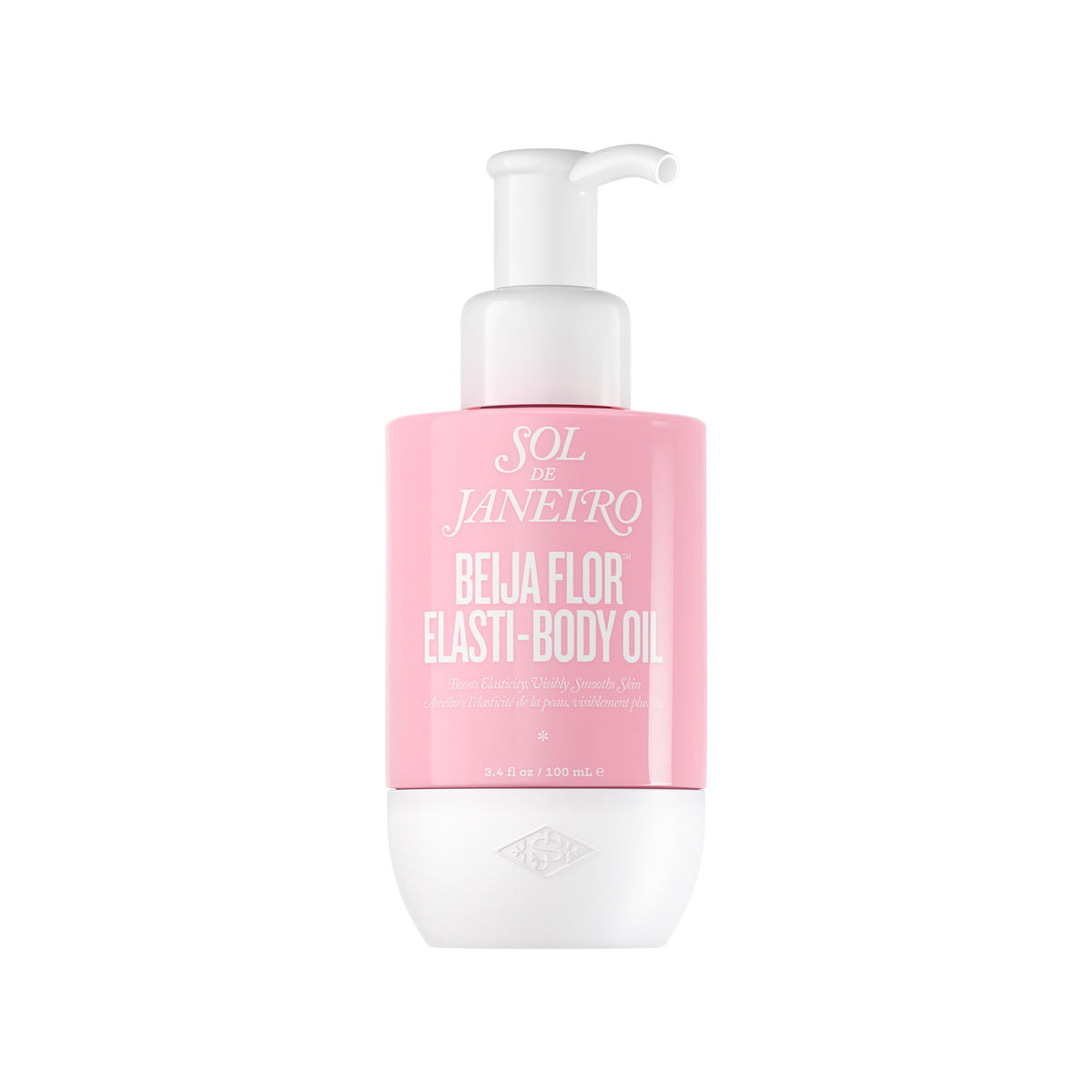 Sol de Janeiro Beija Flor Elasti-Body Oil, bouteille élégante offrant une hydratation légère