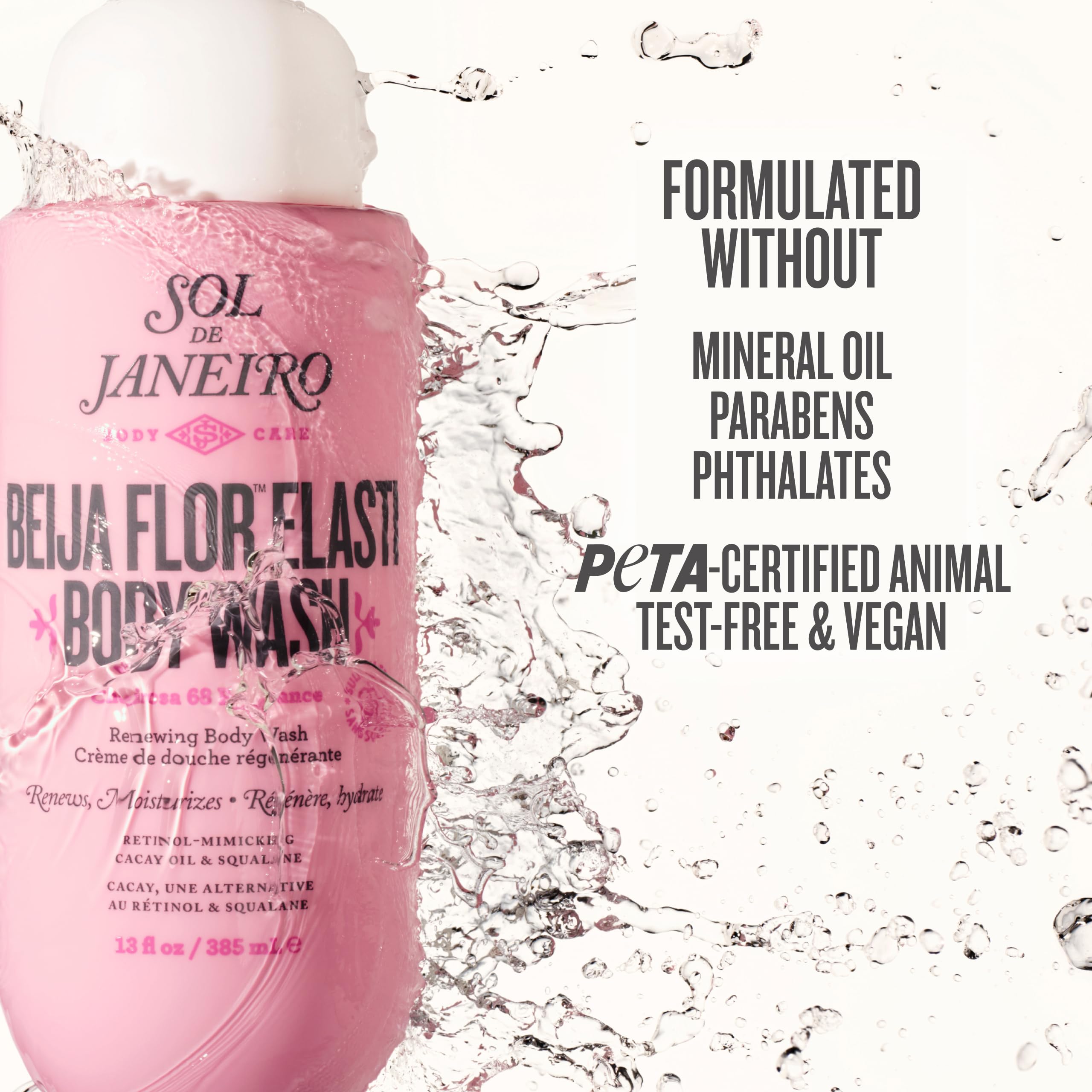 Peau douce après lavage avec le gel-douche Beija Flor.