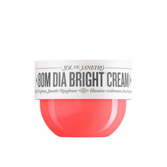 Sol de Janeiro Bom Dia AHA Crème Corps emballage voyage, éclat léger et hydratation durable.