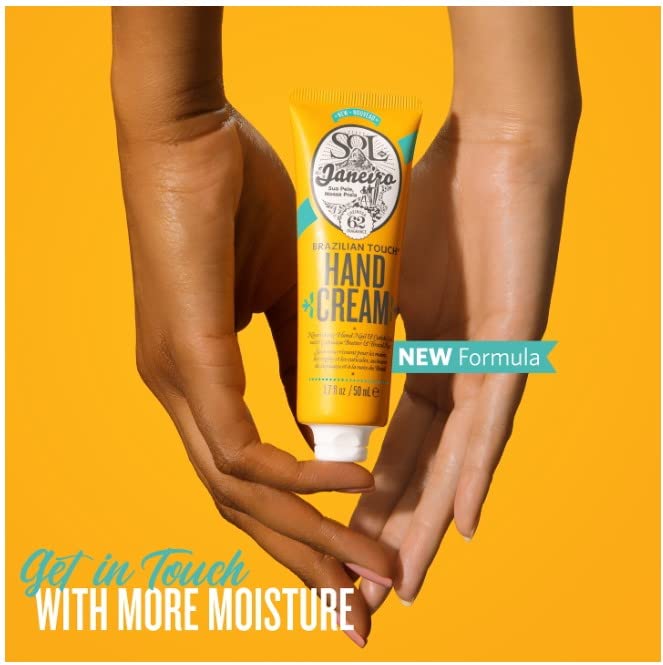 Crème mains Sol de Janeiro, absorption rapide et non collante.