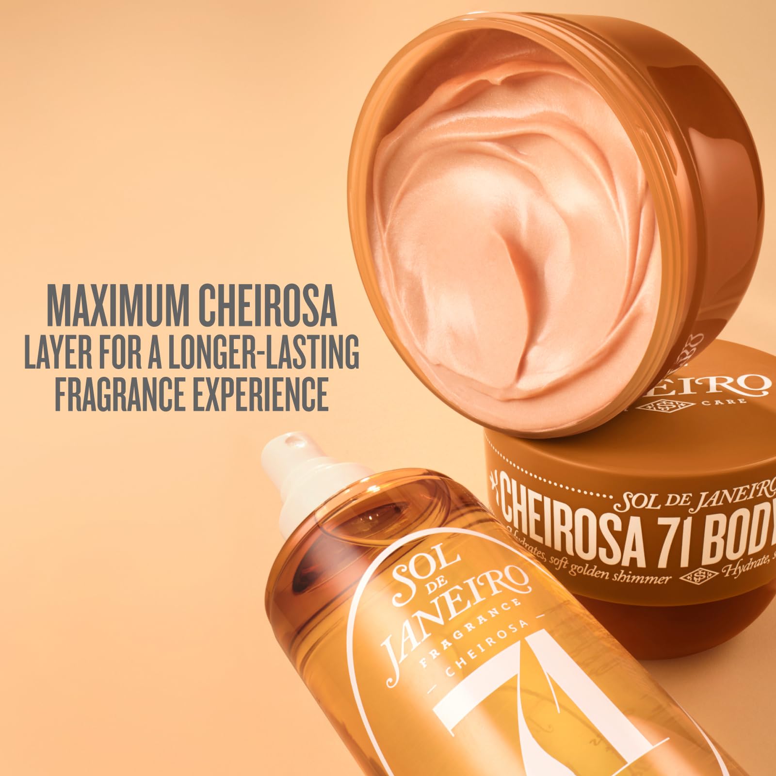 Sol de Janeiro Cheirosa 71 : parfum caramelisé enveloppant pour une expérience sensorielle.