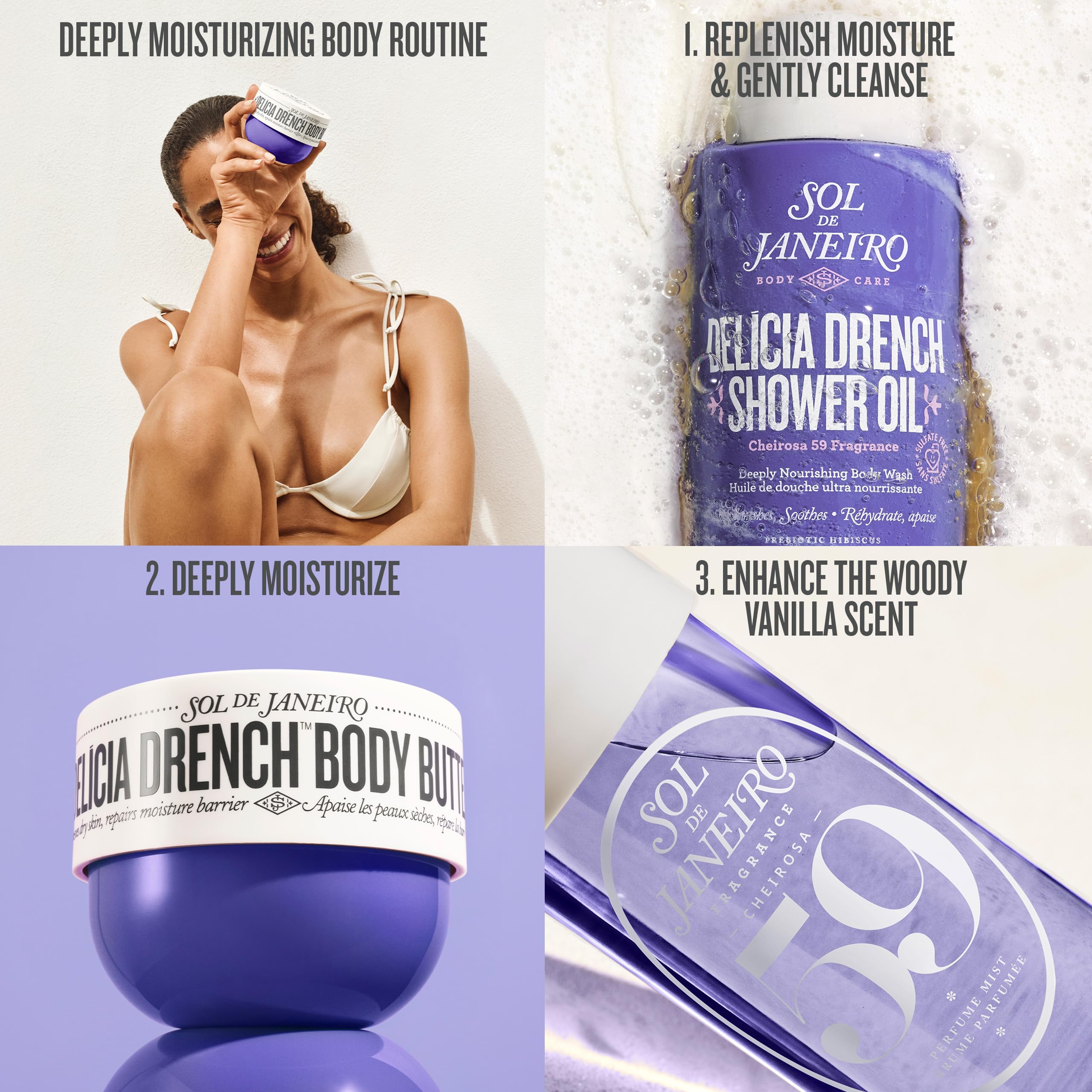 Sol de Janeiro Delicia Drench – application sur les mains