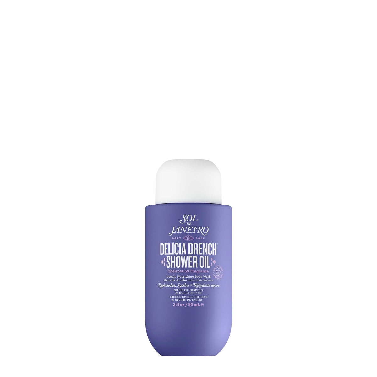 Sol de Janeiro Delicia Drench: bouteille format voyage prête pour hydratation.