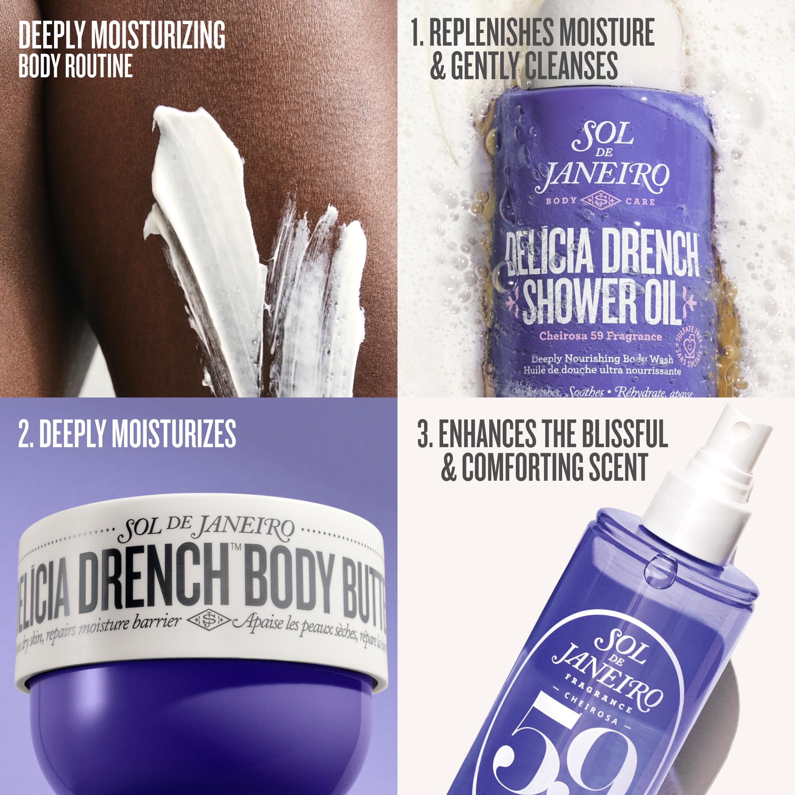 Sol de Janeiro Delicia Drench: senteur-cheirosa-59 élève l'humeur et le rituel de douche.