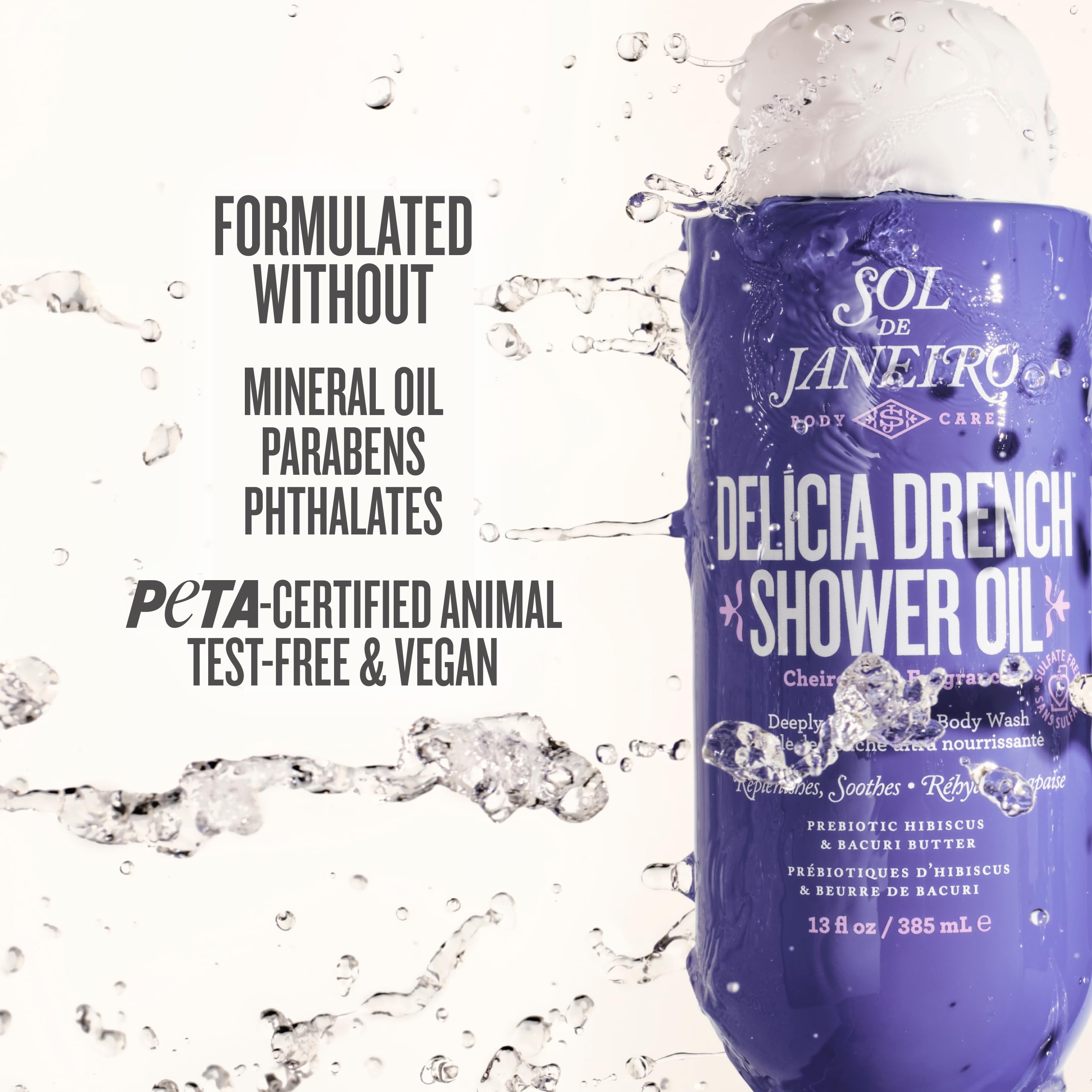 Sol de Janeiro Delicia Drench: texture-mousse enveloppante qui nettoie en douceur.