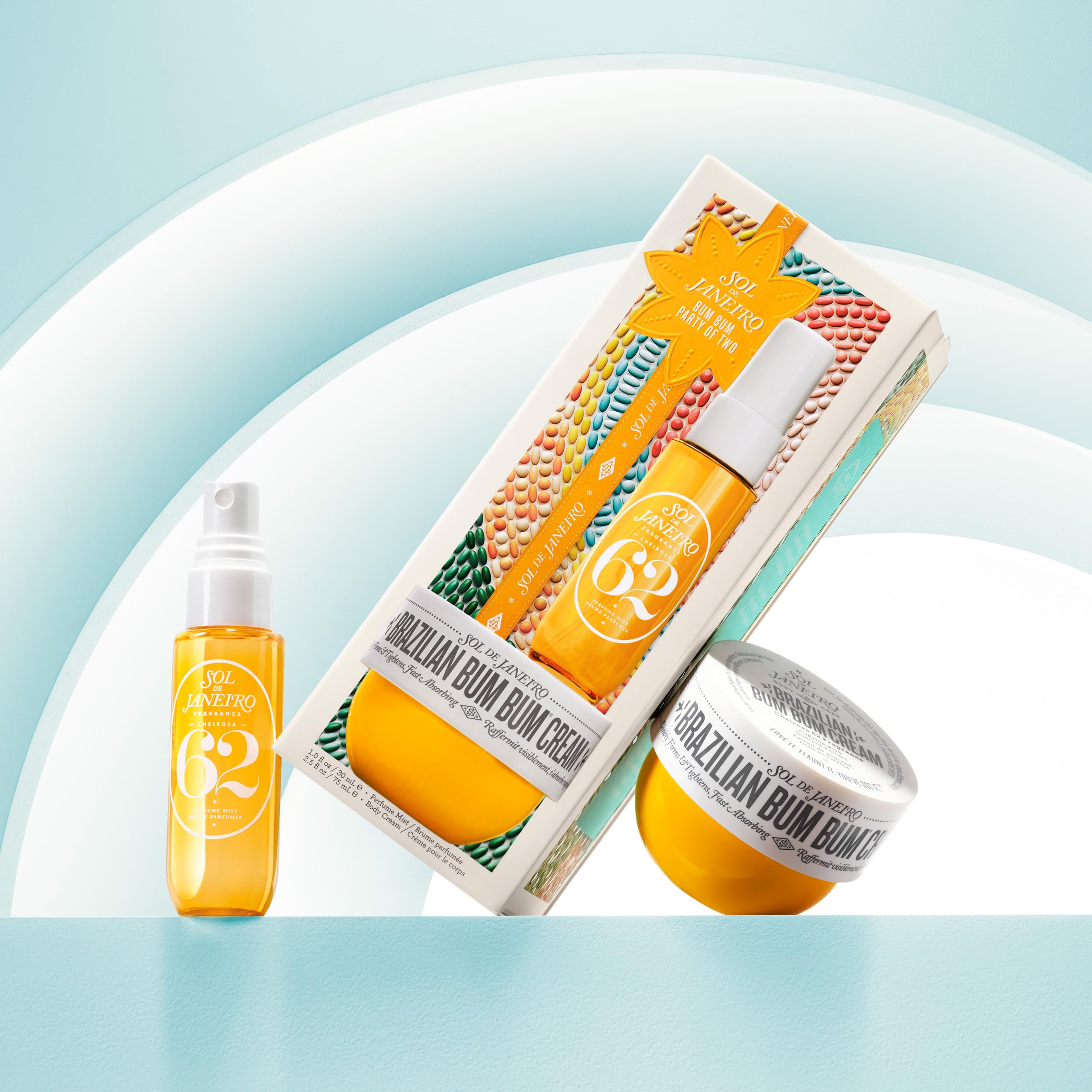 Coffret voyage Sol de Janeiro: miniatures pratiques pour sac ou valise.