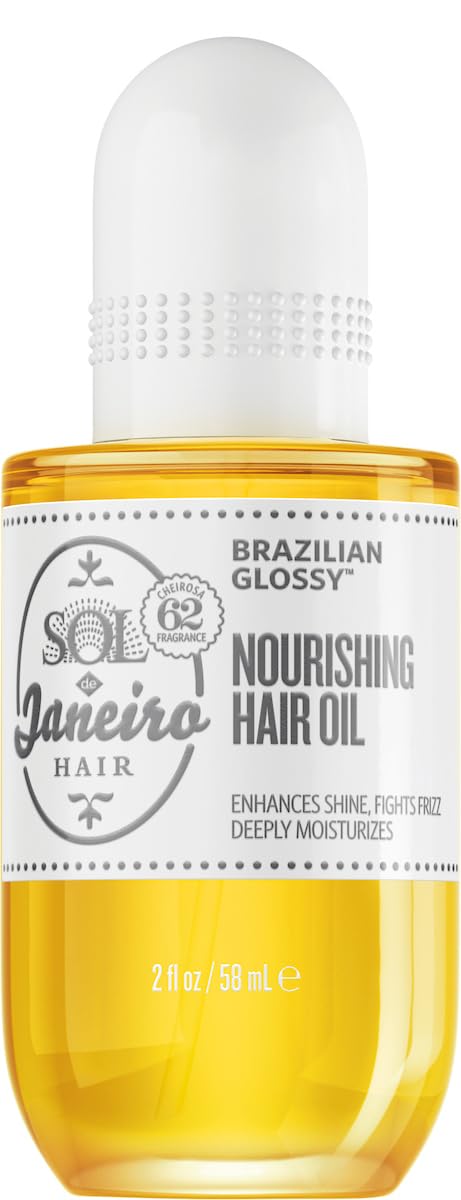 Sol de Janeiro huile-cheveux-bouteille, nourrissante et satinante pour les longueurs.
