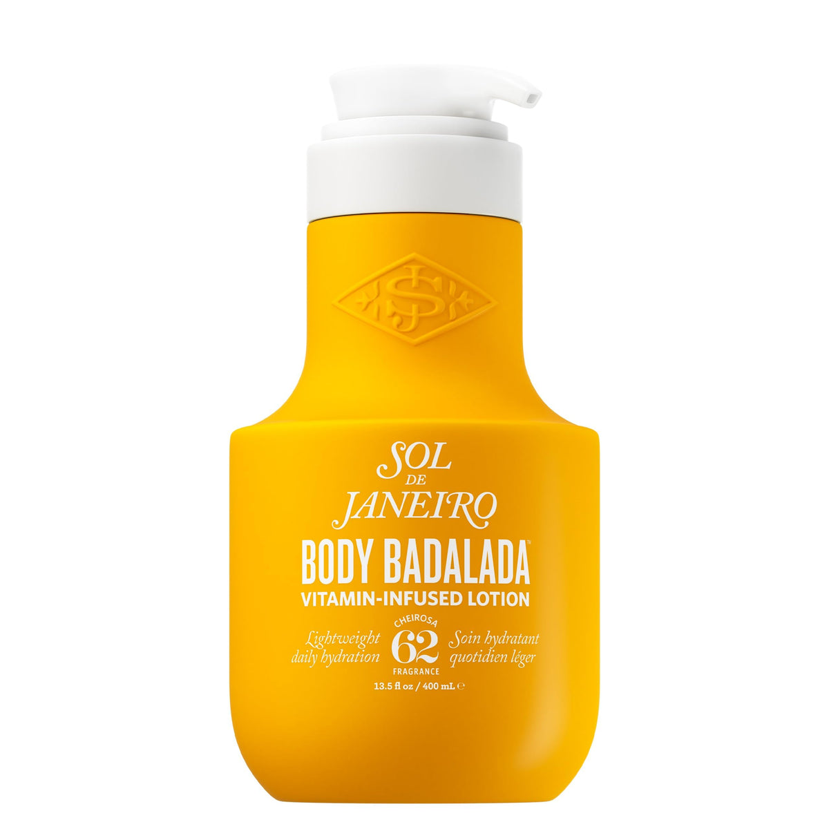 Sol de Janeiro Lotion Badalada Vanille : bouteille élégante favorisant l'hydratation durable.