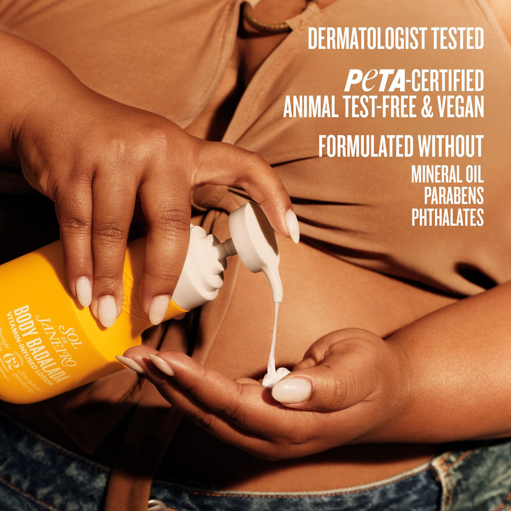 Sol de Janeiro Lotion Badalada Vanille : sucre de canne brésilien boostant l'hydratation de surface.