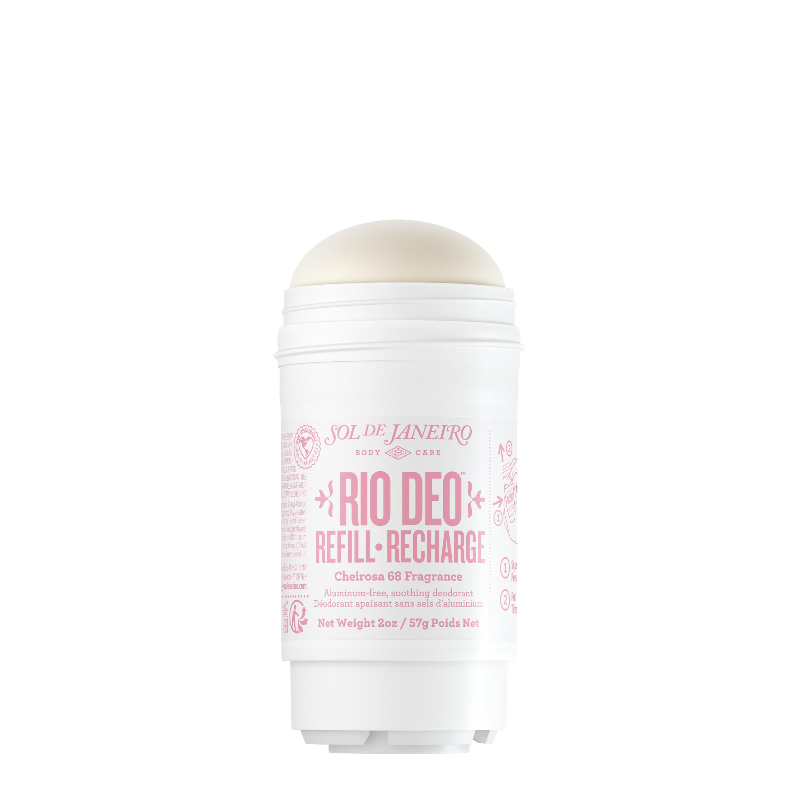 Recharge Sol de Janeiro Rio Deo Cheirosa 68 emballage — recharge pratique et durable