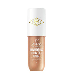 Sol de Janeiro Rio Sunset Glow Oil sur bouteille, éclat doré discret pour la peau.