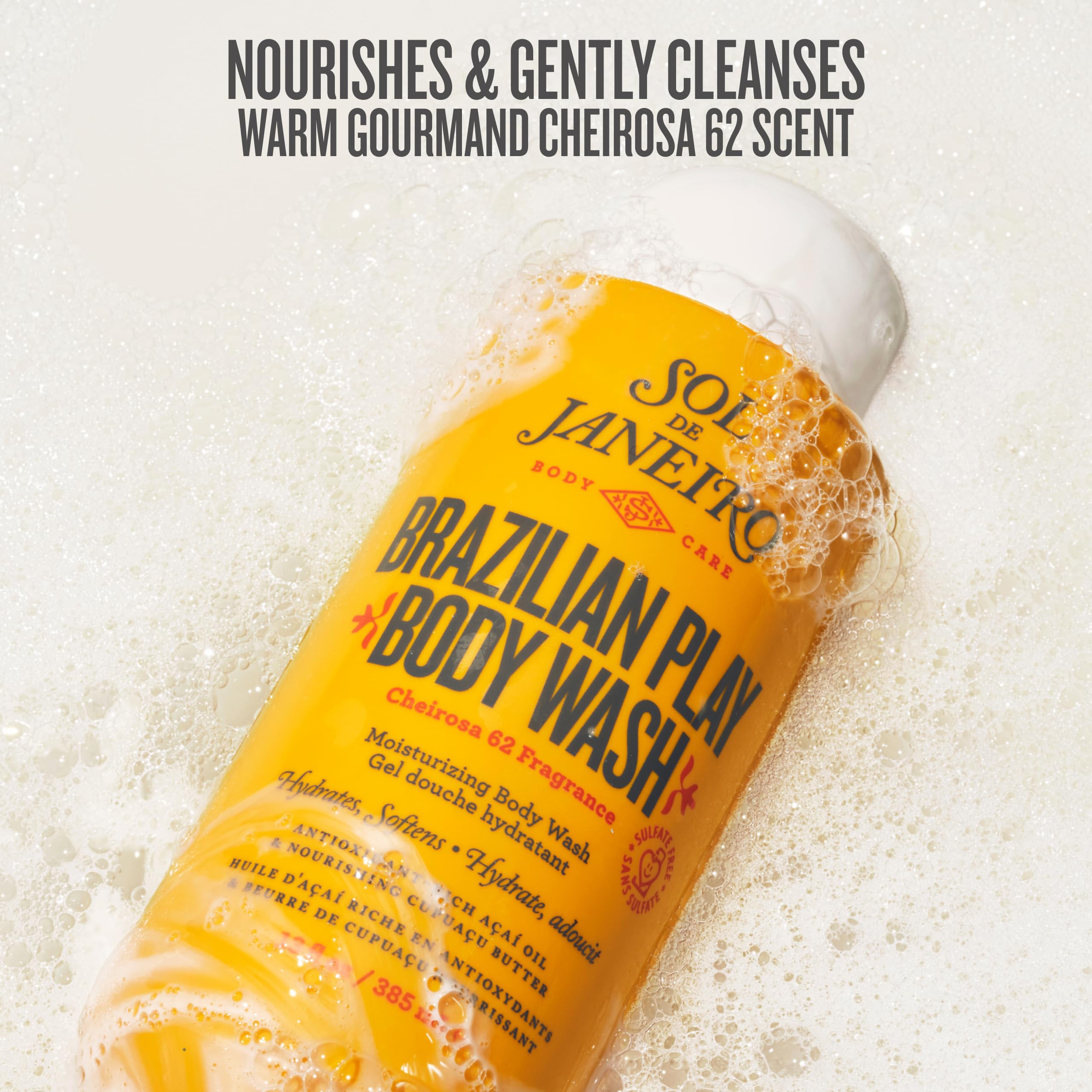 Sol de Janeiro: texture creme-gel soyeuse pour une peau hydratée et douce.
