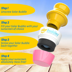 Solar Buddies bouteille 100 ml rose, taille idéale pour le quotidien et les voyages.