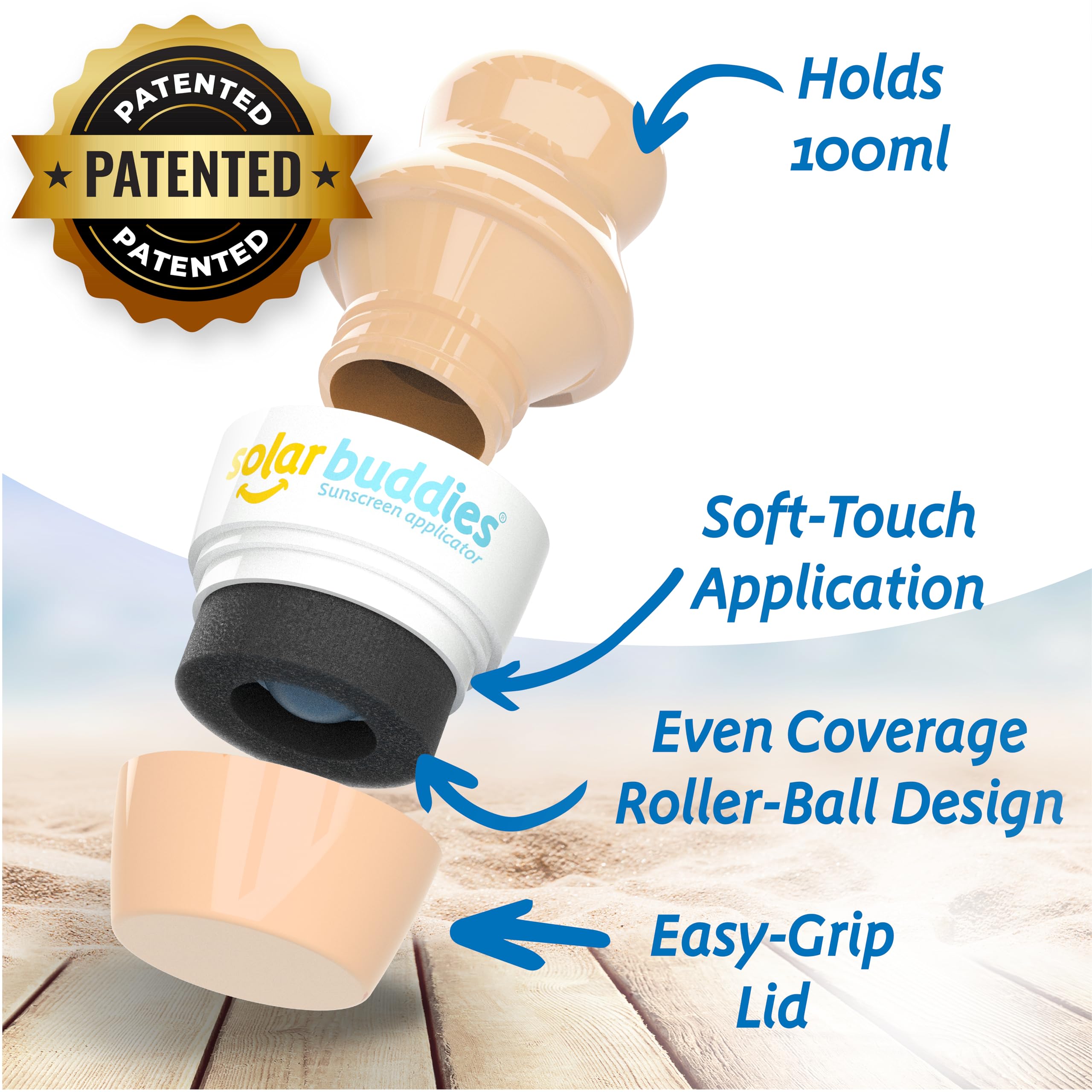 Solar Buddies capot et boîtier – rangement sûr et réutilisable lors des déplacements.