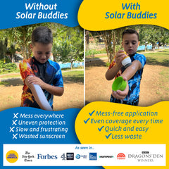 Format compact Solar Buddies de 100 ml, idéal pour voyager.